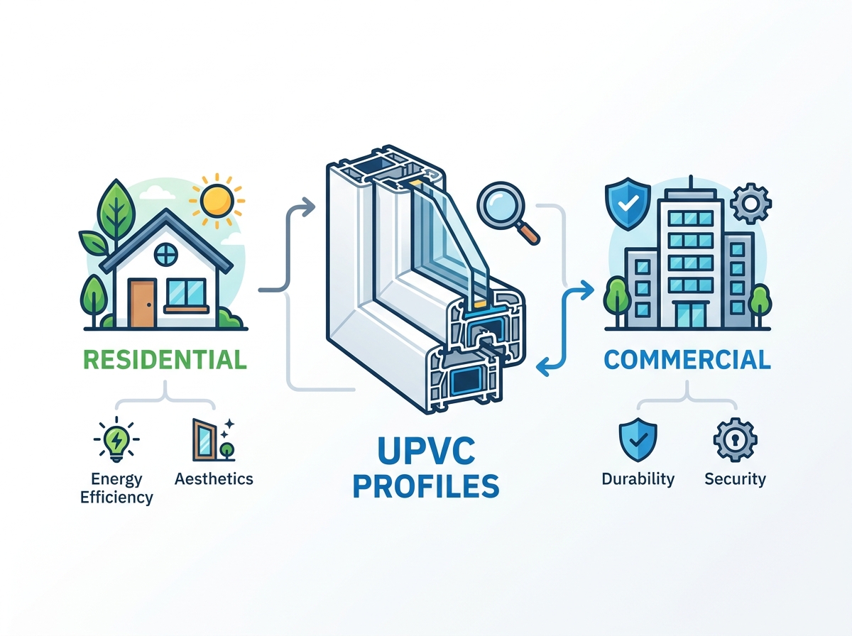 UPVC есік пен терезе профильдері