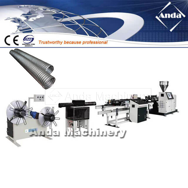 PE PP PVC бір қабырғалы гофрленген құбырларды өндіру желісі
